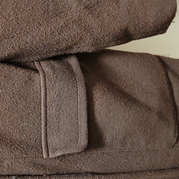 New York & Company Chocolate Brown Double-breasted Pea Coat - Picture 2 of 4